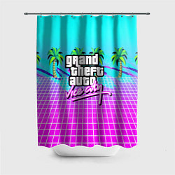 Шторка для душа Vice city tropic collection, цвет: 3D-принт