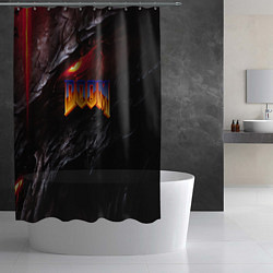 Шторка для душа Doom to hell, цвет: 3D-принт — фото 2