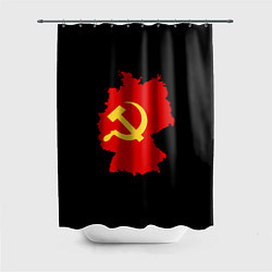 Шторка для душа Материк СССР, цвет: 3D-принт