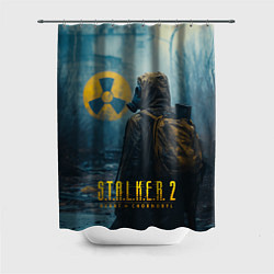 Шторка для душа Stalker 2 зараженная зона, цвет: 3D-принт