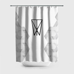 Шторка для душа Within Temptation white poly, цвет: 3D-принт