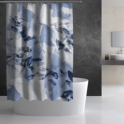 Шторка для душа Альпийский камуфляж, цвет: 3D-принт — фото 2