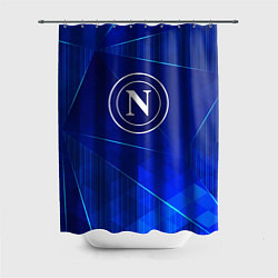 Шторка для душа Napoli blue poly, цвет: 3D-принт