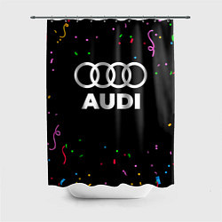 Шторка для душа Audi конфети, цвет: 3D-принт