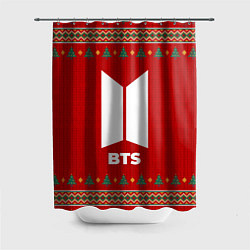 Шторка для душа BTS new year, цвет: 3D-принт