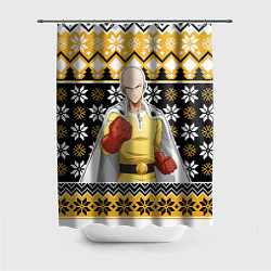 Шторка для душа One-Punch Man sweater, цвет: 3D-принт