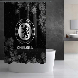 Шторка для душа Снежный Chelsea, цвет: 3D-принт — фото 2