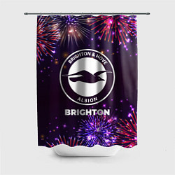 Шторка для душа Праздничный Brighton, цвет: 3D-принт