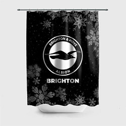 Шторка для душа Снежный Brighton, цвет: 3D-принт