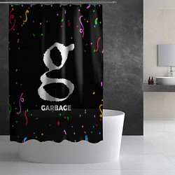 Шторка для душа Garbage конфети, цвет: 3D-принт — фото 2