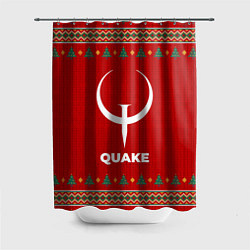 Шторка для душа Quake new year, цвет: 3D-принт