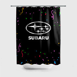 Шторка для душа Subaru конфети, цвет: 3D-принт