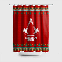 Шторка для душа Assassins Creed new year, цвет: 3D-принт