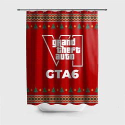 Шторка для душа GTA6 new year, цвет: 3D-принт