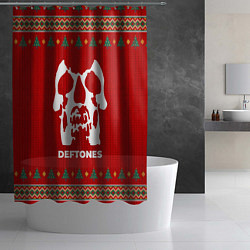 Шторка для душа Deftones new year, цвет: 3D-принт — фото 2