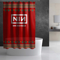 Шторка для душа Nine Inch Nails new year, цвет: 3D-принт — фото 2