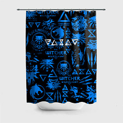 Шторка для душа The Witcher logo pattern, цвет: 3D-принт