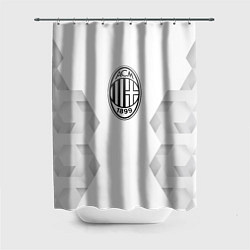 Шторка для душа AC Milan white poly, цвет: 3D-принт