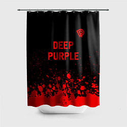 Шторка для душа Deep Purple - red gradient посередине, цвет: 3D-принт