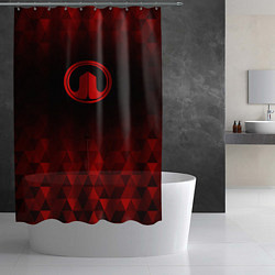 Шторка для душа Great Wall red poly, цвет: 3D-принт — фото 2