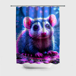 Шторка для душа Малыш опоссум, цвет: 3D-принт