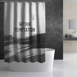 Шторка для душа Within Temptation - white gradient посередине, цвет: 3D-принт — фото 2