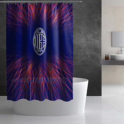 Шторка для душа AC Milan red energy, цвет: 3D-принт — фото 2