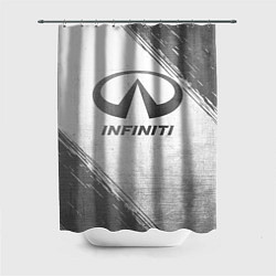 Шторка для душа Infiniti - white gradient, цвет: 3D-принт