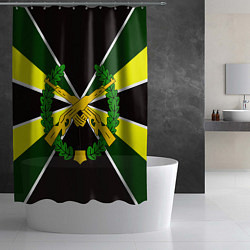 Шторка для душа Мотострелковые войска: лавры, цвет: 3D-принт — фото 2