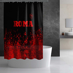 Шторка для душа Roma - red gradient посередине, цвет: 3D-принт — фото 2