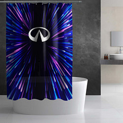 Шторка для душа Infiniti neon energy, цвет: 3D-принт — фото 2
