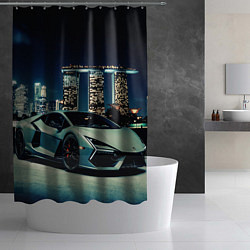 Шторка для душа Автомобиль, цвет: 3D-принт — фото 2