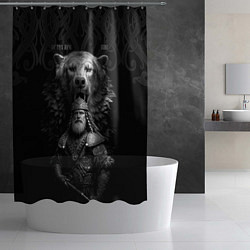 Шторка для душа Велес славянский - бог богатырь, цвет: 3D-принт — фото 2