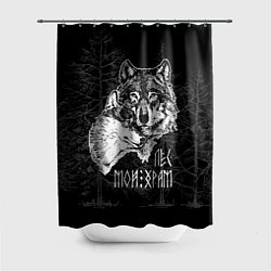 Шторка для душа Лес - мой храм, цвет: 3D-принт