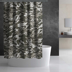 Шторка для душа Фактурный камуфляж, цвет: 3D-принт — фото 2