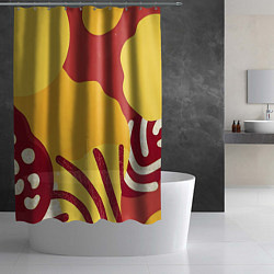 Шторка для душа Жаркий африканский паттерн, цвет: 3D-принт — фото 2