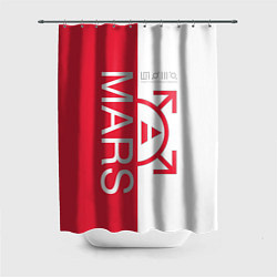 Шторка для душа 30 Seconds to Mars poster, цвет: 3D-принт