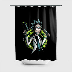 Шторка для душа Rick with gun, цвет: 3D-принт