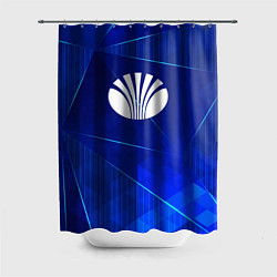 Шторка для душа Daewoo blue poly, цвет: 3D-принт