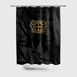 Шторка для душа Bayer 04 golden poly, цвет: 3D-принт