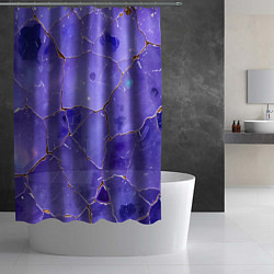 Шторка для душа Срез аметиста, цвет: 3D-принт — фото 2