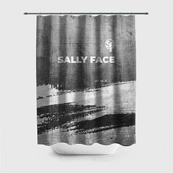 Шторка для душа Sally Face - grey gradient посередине, цвет: 3D-принт