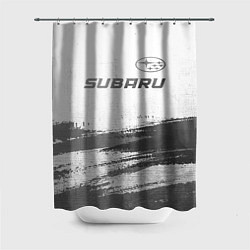 Шторка для душа Subaru - white gradient посередине, цвет: 3D-принт