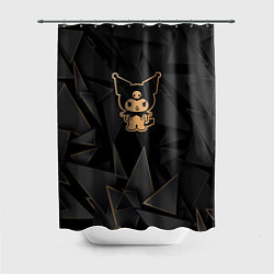 Шторка для душа Kuromi golden poly, цвет: 3D-принт