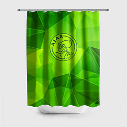 Шторка для душа Ajax green poly, цвет: 3D-принт