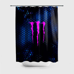 Шторка для душа Monster energy броня, цвет: 3D-принт