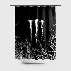 Шторка для душа Monster energy лес, цвет: 3D-принт