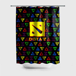 Шторка для душа Dota pattern witcher, цвет: 3D-принт