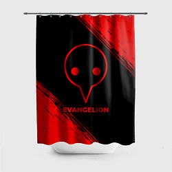 Шторка для душа Evangelion - red gradient, цвет: 3D-принт