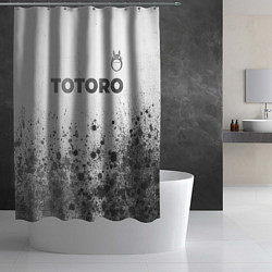 Шторка для душа Totoro - white gradient посередине, цвет: 3D-принт — фото 2
